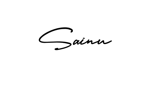 Sainu stylish signature style. Best Handwritten Sign (AmerikaSignatureDemo-Regular) for my name. Handwritten Signature Collection Ideas for my name Sainu. Sainu signature style 3 images and pictures png