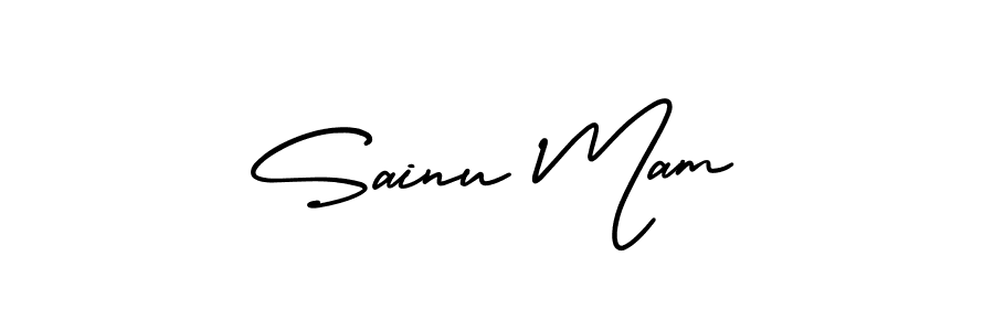 Design your own signature with our free online signature maker. With this signature software, you can create a handwritten (AmerikaSignatureDemo-Regular) signature for name Sainu Mam. Sainu Mam signature style 3 images and pictures png