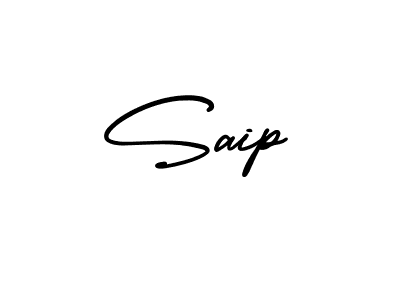 How to make Saip name signature. Use AmerikaSignatureDemo-Regular style for creating short signs online. This is the latest handwritten sign. Saip signature style 3 images and pictures png