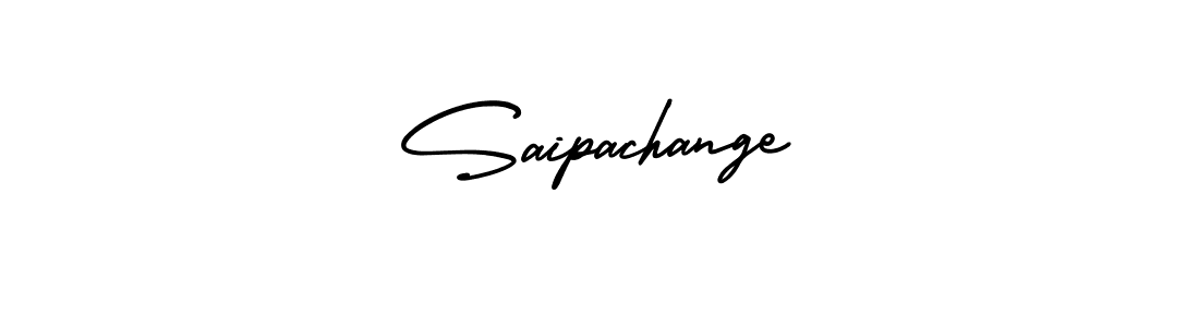Use a signature maker to create a handwritten signature online. With this signature software, you can design (AmerikaSignatureDemo-Regular) your own signature for name Saipachange. Saipachange signature style 3 images and pictures png