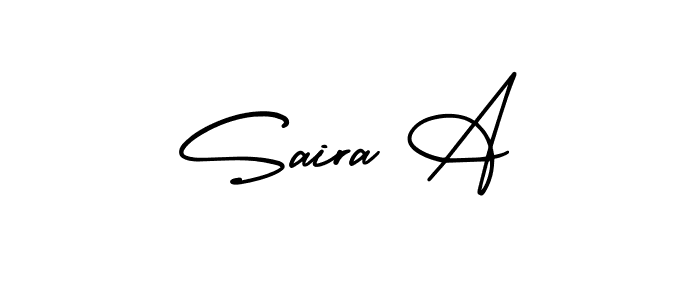 Check out images of Autograph of Saira A name. Actor Saira A Signature Style. AmerikaSignatureDemo-Regular is a professional sign style online. Saira A signature style 3 images and pictures png