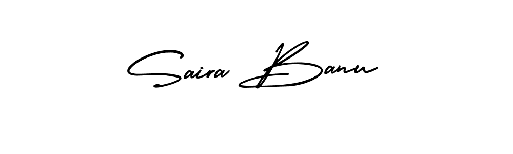 Use a signature maker to create a handwritten signature online. With this signature software, you can design (AmerikaSignatureDemo-Regular) your own signature for name Saira Banu. Saira Banu signature style 3 images and pictures png