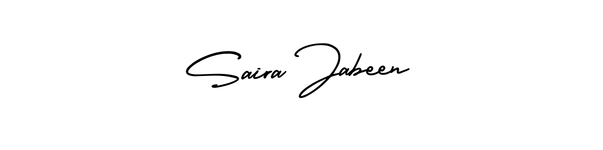 Make a short Saira Jabeen signature style. Manage your documents anywhere anytime using AmerikaSignatureDemo-Regular. Create and add eSignatures, submit forms, share and send files easily. Saira Jabeen signature style 3 images and pictures png