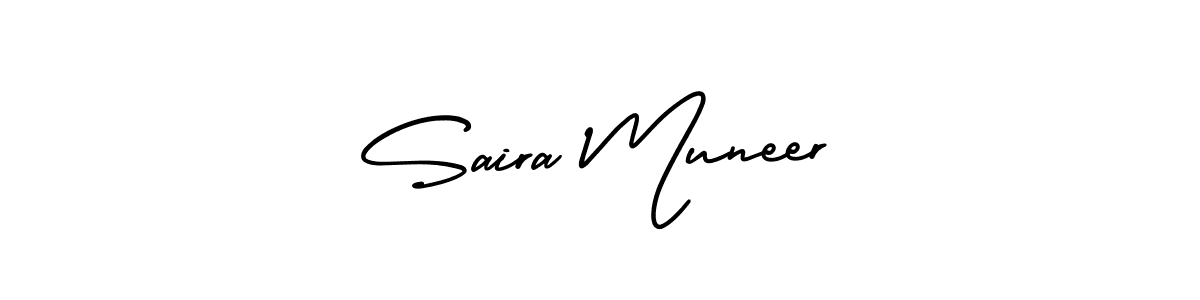 Similarly AmerikaSignatureDemo-Regular is the best handwritten signature design. Signature creator online .You can use it as an online autograph creator for name Saira Muneer. Saira Muneer signature style 3 images and pictures png