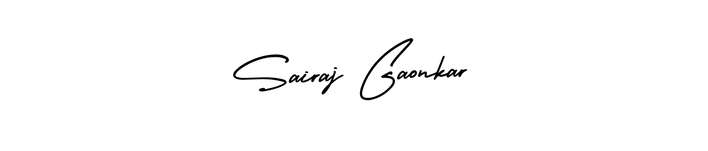 Check out images of Autograph of Sairaj Gaonkar name. Actor Sairaj Gaonkar Signature Style. AmerikaSignatureDemo-Regular is a professional sign style online. Sairaj Gaonkar signature style 3 images and pictures png