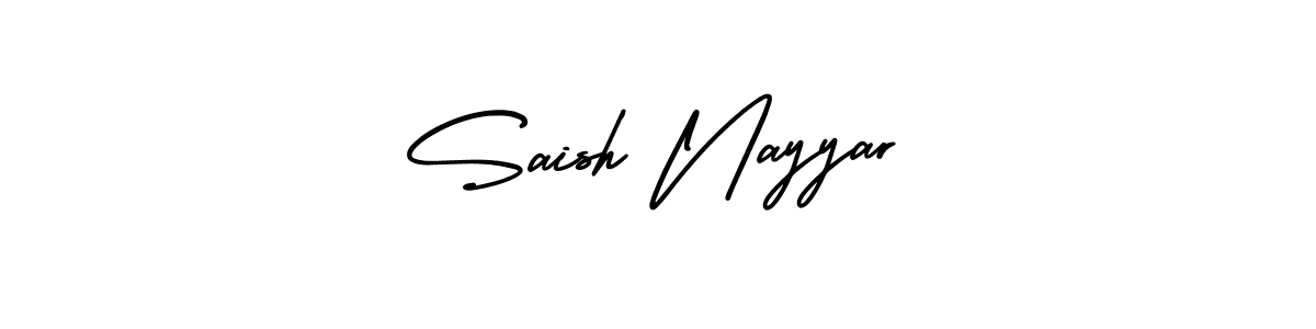 Also we have Saish Nayyar name is the best signature style. Create professional handwritten signature collection using AmerikaSignatureDemo-Regular autograph style. Saish Nayyar signature style 3 images and pictures png