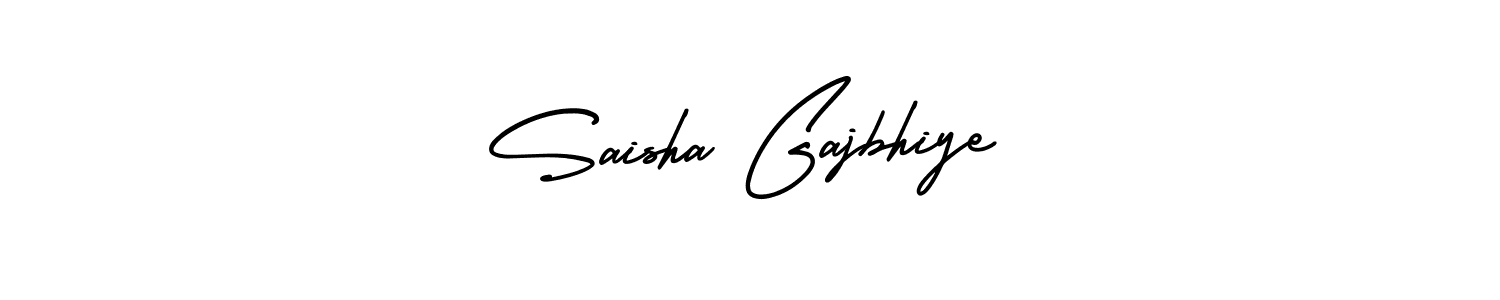 The best way (AmerikaSignatureDemo-Regular) to make a short signature is to pick only two or three words in your name. The name Saisha Gajbhiye include a total of six letters. For converting this name. Saisha Gajbhiye signature style 3 images and pictures png