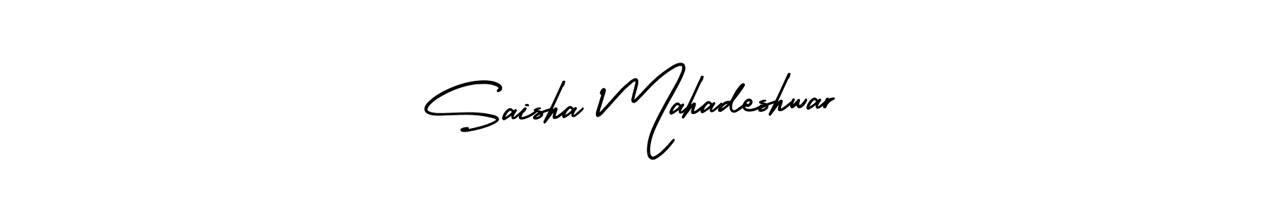 It looks lik you need a new signature style for name Saisha Mahadeshwar. Design unique handwritten (AmerikaSignatureDemo-Regular) signature with our free signature maker in just a few clicks. Saisha Mahadeshwar signature style 3 images and pictures png