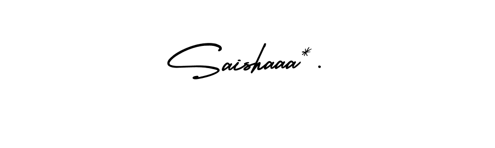 Use a signature maker to create a handwritten signature online. With this signature software, you can design (AmerikaSignatureDemo-Regular) your own signature for name Saishaaa*.. Saishaaa*. signature style 3 images and pictures png