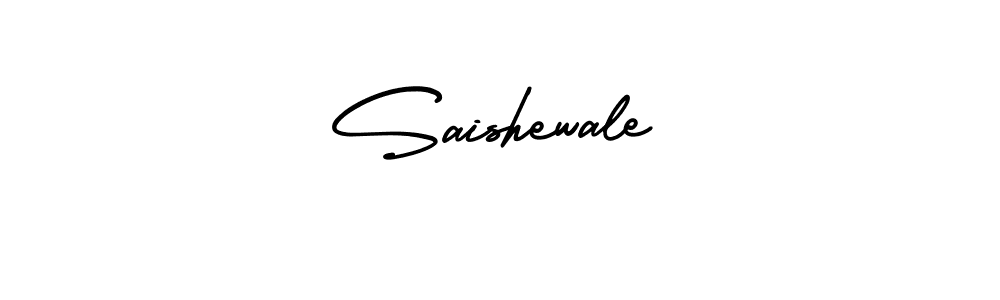 How to make Saishewale name signature. Use AmerikaSignatureDemo-Regular style for creating short signs online. This is the latest handwritten sign. Saishewale signature style 3 images and pictures png