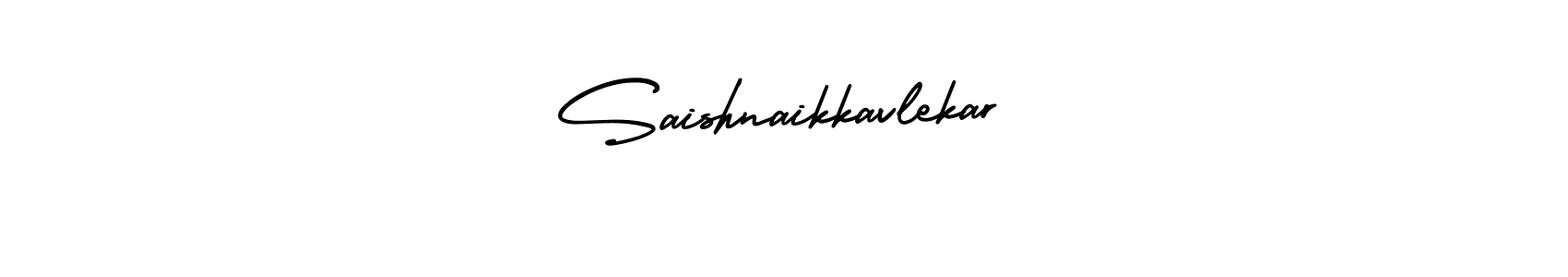 Make a beautiful signature design for name Saishnaikkavlekar. With this signature (AmerikaSignatureDemo-Regular) style, you can create a handwritten signature for free. Saishnaikkavlekar signature style 3 images and pictures png