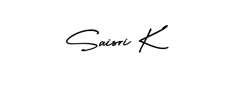 AmerikaSignatureDemo-Regular is a professional signature style that is perfect for those who want to add a touch of class to their signature. It is also a great choice for those who want to make their signature more unique. Get Saisri K name to fancy signature for free. Saisri K signature style 3 images and pictures png