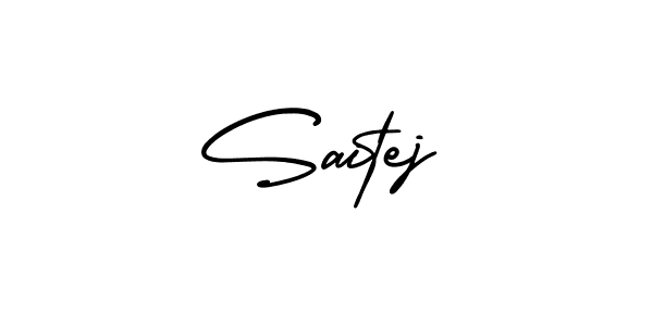 How to Draw Saitej signature style? AmerikaSignatureDemo-Regular is a latest design signature styles for name Saitej. Saitej signature style 3 images and pictures png