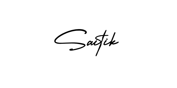 Use a signature maker to create a handwritten signature online. With this signature software, you can design (AmerikaSignatureDemo-Regular) your own signature for name Saitik. Saitik signature style 3 images and pictures png