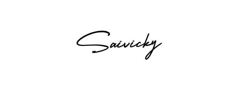 Use a signature maker to create a handwritten signature online. With this signature software, you can design (AmerikaSignatureDemo-Regular) your own signature for name Saivicky. Saivicky signature style 3 images and pictures png