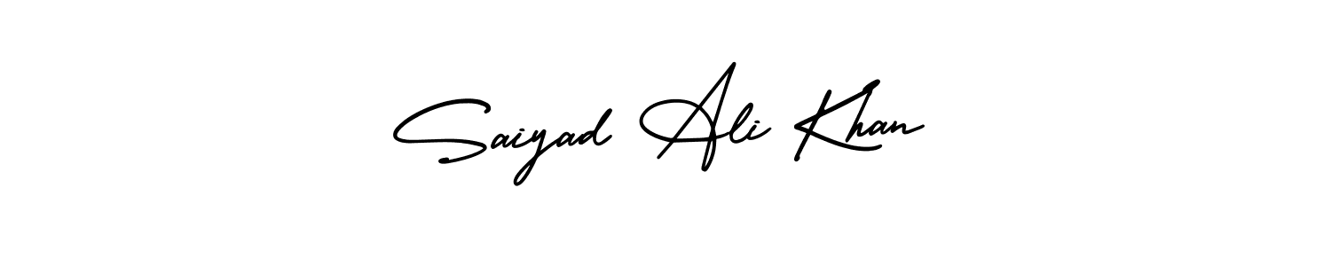 This is the best signature style for the Saiyad Ali Khan name. Also you like these signature font (AmerikaSignatureDemo-Regular). Mix name signature. Saiyad Ali Khan signature style 3 images and pictures png
