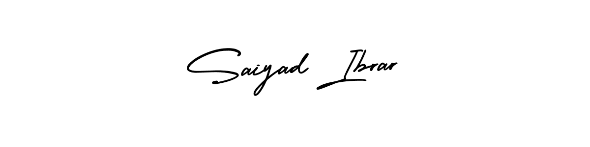 Saiyad Ibrar stylish signature style. Best Handwritten Sign (AmerikaSignatureDemo-Regular) for my name. Handwritten Signature Collection Ideas for my name Saiyad Ibrar. Saiyad Ibrar signature style 3 images and pictures png