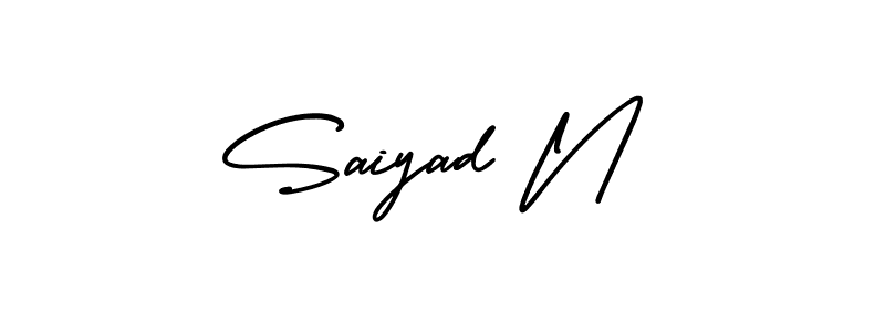 Once you've used our free online signature maker to create your best signature AmerikaSignatureDemo-Regular style, it's time to enjoy all of the benefits that Saiyad N name signing documents. Saiyad N signature style 3 images and pictures png