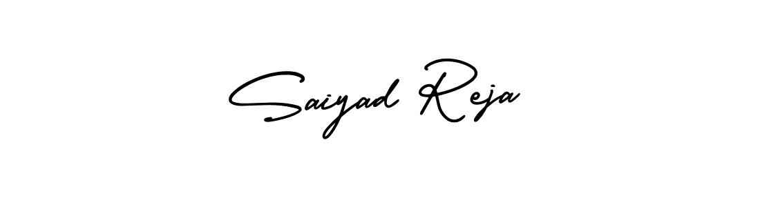 Create a beautiful signature design for name Saiyad Reja. With this signature (AmerikaSignatureDemo-Regular) fonts, you can make a handwritten signature for free. Saiyad Reja signature style 3 images and pictures png