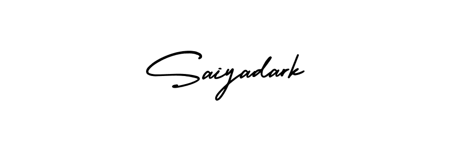 Use a signature maker to create a handwritten signature online. With this signature software, you can design (AmerikaSignatureDemo-Regular) your own signature for name Saiyadark. Saiyadark signature style 3 images and pictures png