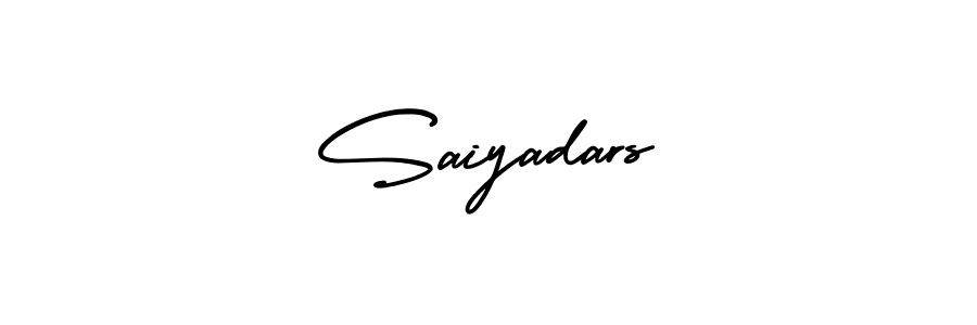 Use a signature maker to create a handwritten signature online. With this signature software, you can design (AmerikaSignatureDemo-Regular) your own signature for name Saiyadars. Saiyadars signature style 3 images and pictures png
