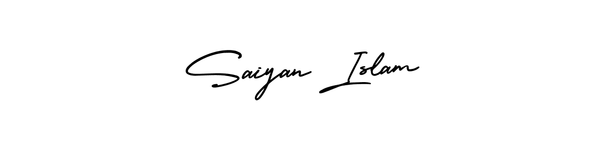 AmerikaSignatureDemo-Regular is a professional signature style that is perfect for those who want to add a touch of class to their signature. It is also a great choice for those who want to make their signature more unique. Get Saiyan Islam name to fancy signature for free. Saiyan Islam signature style 3 images and pictures png