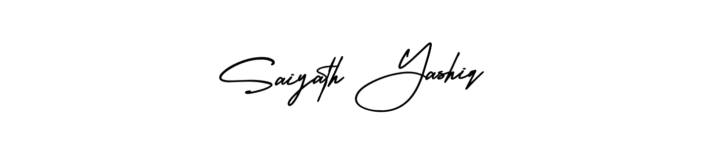 Design your own signature with our free online signature maker. With this signature software, you can create a handwritten (AmerikaSignatureDemo-Regular) signature for name Saiyath Yashiq. Saiyath Yashiq signature style 3 images and pictures png