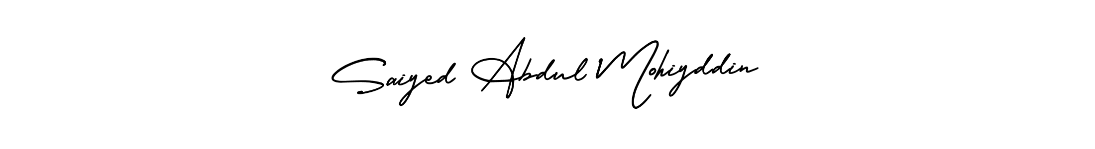 How to Draw Saiyed Abdul Mohiyddin signature style? AmerikaSignatureDemo-Regular is a latest design signature styles for name Saiyed Abdul Mohiyddin. Saiyed Abdul Mohiyddin signature style 3 images and pictures png