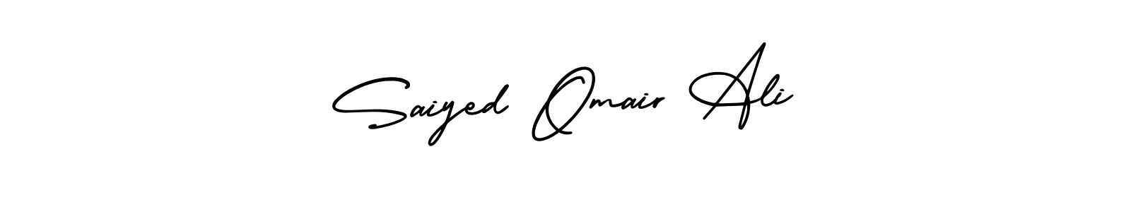 Similarly AmerikaSignatureDemo-Regular is the best handwritten signature design. Signature creator online .You can use it as an online autograph creator for name Saiyed Omair Ali. Saiyed Omair Ali signature style 3 images and pictures png
