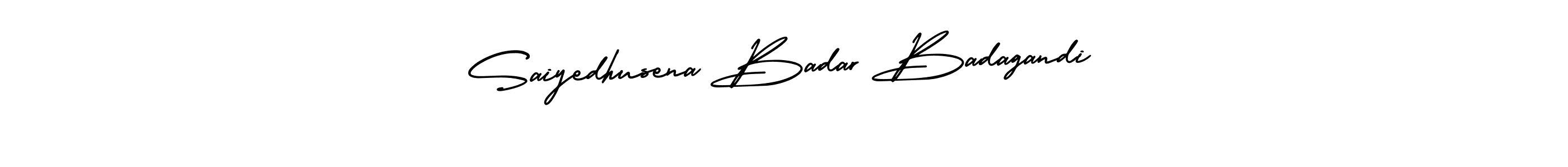 Make a beautiful signature design for name Saiyedhusena Badar Badagandi. Use this online signature maker to create a handwritten signature for free. Saiyedhusena Badar Badagandi signature style 3 images and pictures png