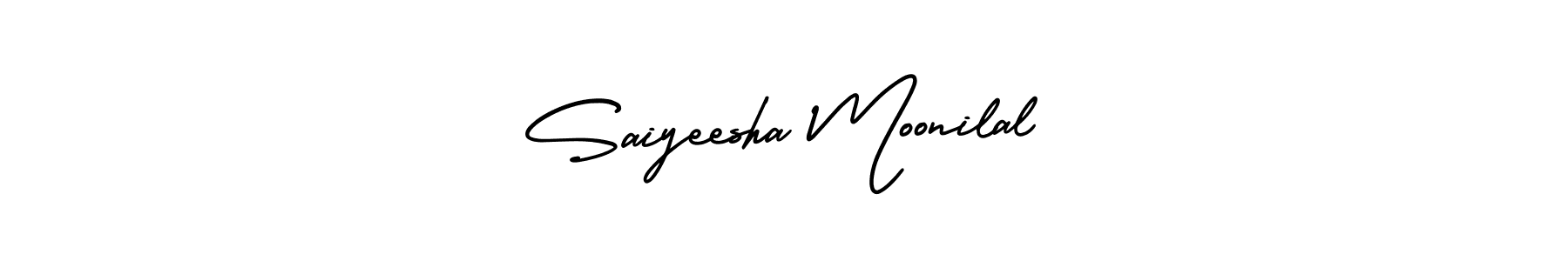 How to make Saiyeesha Moonilal signature? AmerikaSignatureDemo-Regular is a professional autograph style. Create handwritten signature for Saiyeesha Moonilal name. Saiyeesha Moonilal signature style 3 images and pictures png