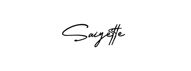 You can use this online signature creator to create a handwritten signature for the name Saiyette. This is the best online autograph maker. Saiyette signature style 3 images and pictures png