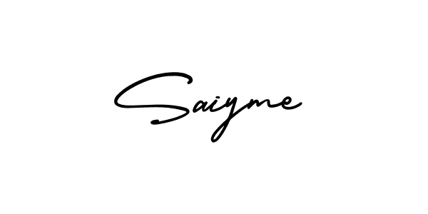 How to Draw Saiyme signature style? AmerikaSignatureDemo-Regular is a latest design signature styles for name Saiyme. Saiyme signature style 3 images and pictures png