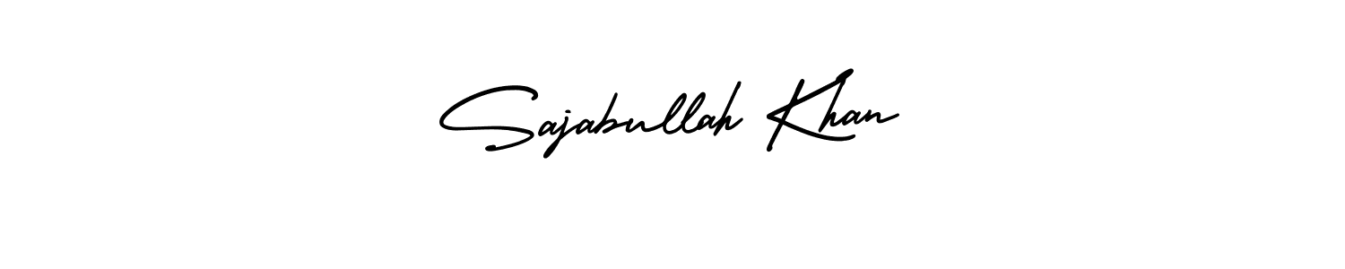 Make a beautiful signature design for name Sajabullah Khan. With this signature (AmerikaSignatureDemo-Regular) style, you can create a handwritten signature for free. Sajabullah Khan signature style 3 images and pictures png
