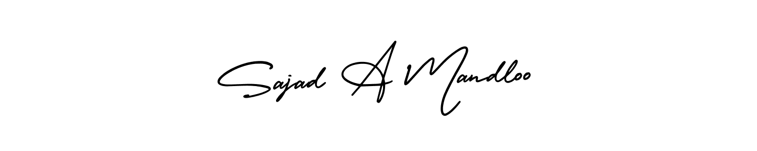 Create a beautiful signature design for name Sajad A Mandloo. With this signature (AmerikaSignatureDemo-Regular) fonts, you can make a handwritten signature for free. Sajad A Mandloo signature style 3 images and pictures png