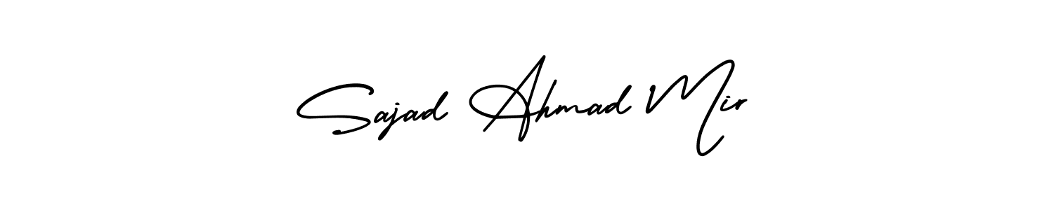 Make a beautiful signature design for name Sajad Ahmad Mir. With this signature (AmerikaSignatureDemo-Regular) style, you can create a handwritten signature for free. Sajad Ahmad Mir signature style 3 images and pictures png