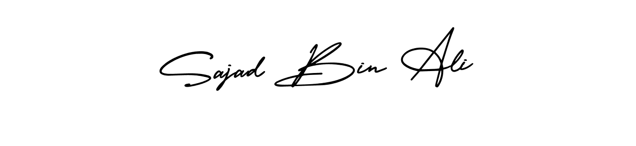 Also we have Sajad Bin Ali name is the best signature style. Create professional handwritten signature collection using AmerikaSignatureDemo-Regular autograph style. Sajad Bin Ali signature style 3 images and pictures png