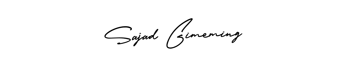 Also You can easily find your signature by using the search form. We will create Sajad Gimeming name handwritten signature images for you free of cost using AmerikaSignatureDemo-Regular sign style. Sajad Gimeming signature style 3 images and pictures png