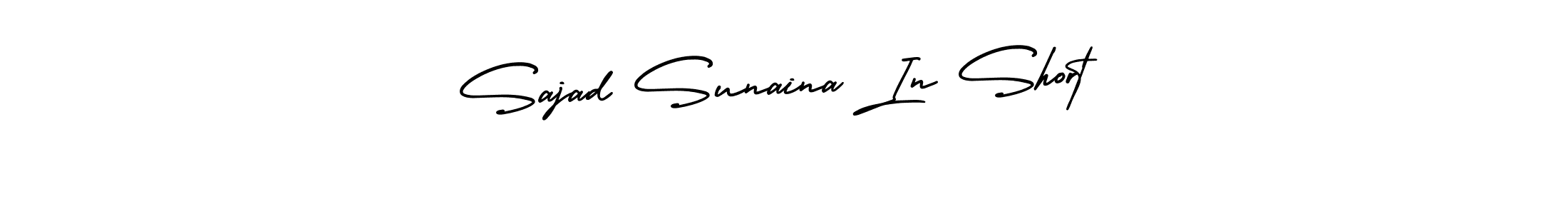 Make a beautiful signature design for name Sajad Sunaina In Short. With this signature (AmerikaSignatureDemo-Regular) style, you can create a handwritten signature for free. Sajad Sunaina In Short signature style 3 images and pictures png