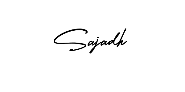 Make a beautiful signature design for name Sajadh. Use this online signature maker to create a handwritten signature for free. Sajadh signature style 3 images and pictures png