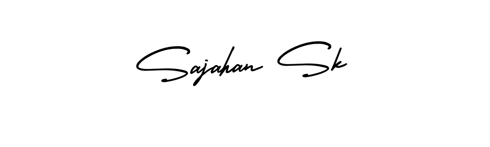 Use a signature maker to create a handwritten signature online. With this signature software, you can design (AmerikaSignatureDemo-Regular) your own signature for name Sajahan Sk. Sajahan Sk signature style 3 images and pictures png