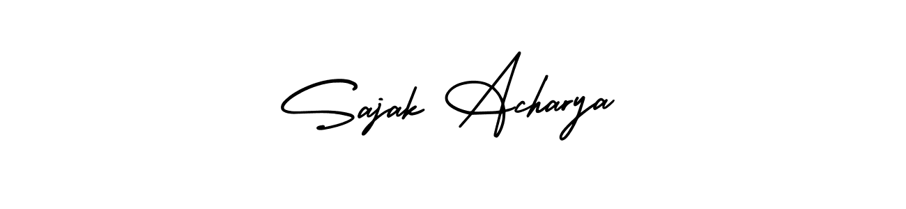 Check out images of Autograph of Sajak Acharya name. Actor Sajak Acharya Signature Style. AmerikaSignatureDemo-Regular is a professional sign style online. Sajak Acharya signature style 3 images and pictures png