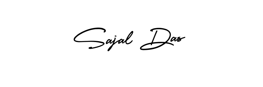 How to make Sajal Das name signature. Use AmerikaSignatureDemo-Regular style for creating short signs online. This is the latest handwritten sign. Sajal Das signature style 3 images and pictures png