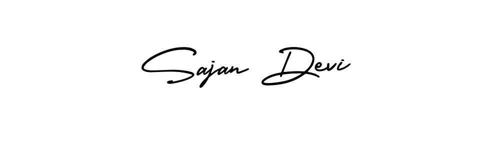 How to make Sajan Devi signature? AmerikaSignatureDemo-Regular is a professional autograph style. Create handwritten signature for Sajan Devi name. Sajan Devi signature style 3 images and pictures png