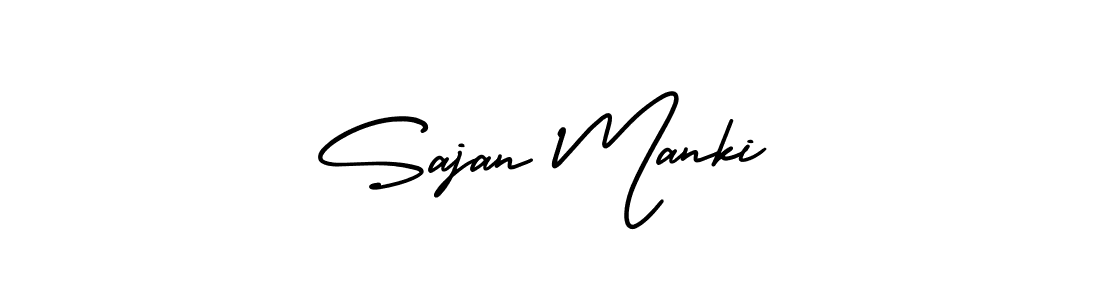Make a beautiful signature design for name Sajan Manki. Use this online signature maker to create a handwritten signature for free. Sajan Manki signature style 3 images and pictures png