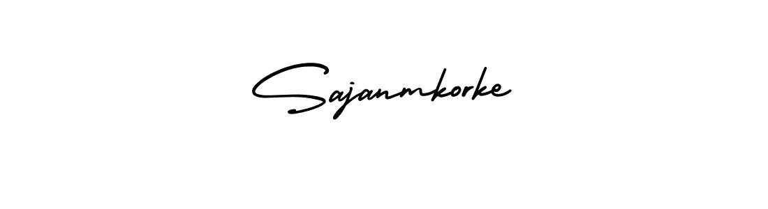 It looks lik you need a new signature style for name Sajanmkorke. Design unique handwritten (AmerikaSignatureDemo-Regular) signature with our free signature maker in just a few clicks. Sajanmkorke signature style 3 images and pictures png