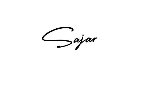 You should practise on your own different ways (AmerikaSignatureDemo-Regular) to write your name (Sajar) in signature. don't let someone else do it for you. Sajar signature style 3 images and pictures png