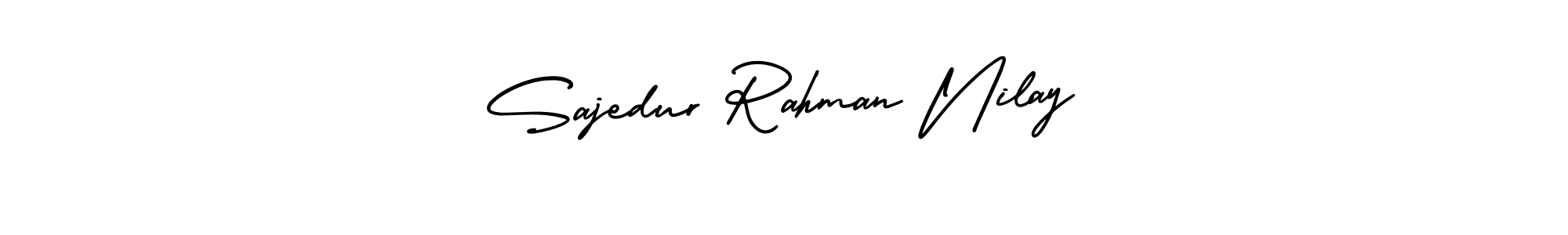 Make a short Sajedur Rahman Nilay signature style. Manage your documents anywhere anytime using AmerikaSignatureDemo-Regular. Create and add eSignatures, submit forms, share and send files easily. Sajedur Rahman Nilay signature style 3 images and pictures png