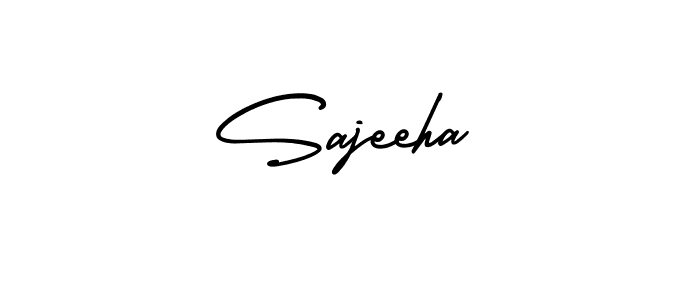 How to Draw Sajeeha signature style? AmerikaSignatureDemo-Regular is a latest design signature styles for name Sajeeha. Sajeeha signature style 3 images and pictures png