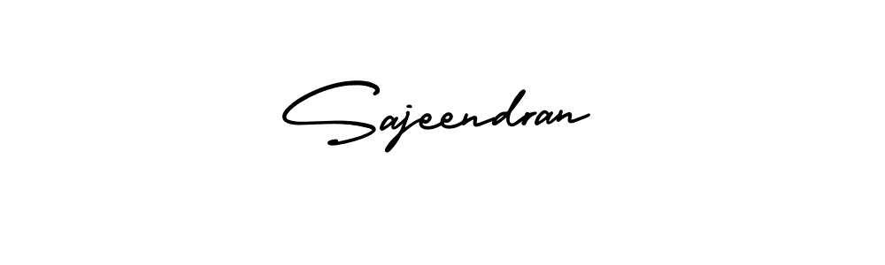 How to Draw Sajeendran signature style? AmerikaSignatureDemo-Regular is a latest design signature styles for name Sajeendran. Sajeendran signature style 3 images and pictures png
